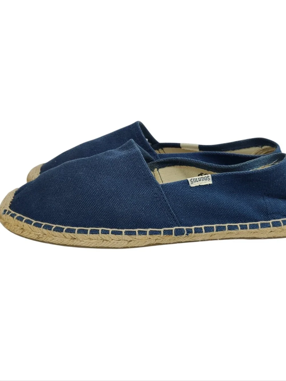 Soludos Blue Cotton Canvas Slip-on Espadrilles Women's Size 9